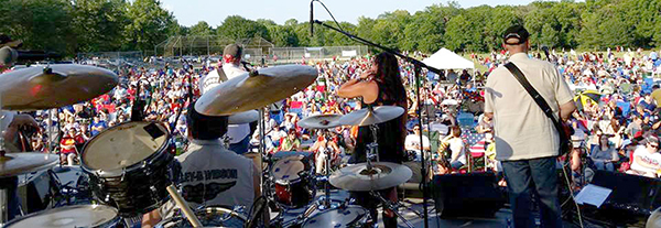 Last Chance Flight at the 2014 Olathe Summer Concert Series opening for Liverpool Beatles Tribute Band